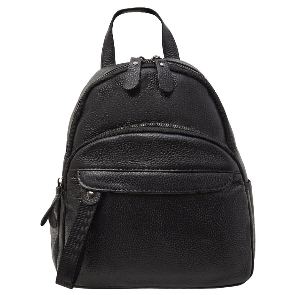 Шкіряний жіночий рюкзак BUFFALO BAGS M319A чорний