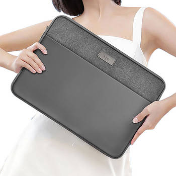 Чохол папка для ноутбука до 14 дюймів WIWU Minimalist Laptop Sleeve MacBook (сірий)