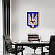 Державний символ України тризуб в держустанову подарунок вчителю 50x38 см Woodyard (01 тризуб--50x38), фото 8