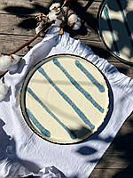 Тарілка Кругла з бортиком 29 см Чорний Лофт Ексклюзив