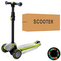 ХІТ! Детский самокат трехколесный ITrike Maxi X1-GGR зеленый