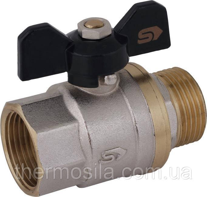 Кран кульовий з/в (чорний метелик) Slovarm 3/4" (КЕ-240Е)