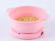 Апарат для нагрівання воску з силіконовою чашею Silicon Wax Warmer CL 2208 Воскоплав Рожевий, фото 4