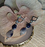 Елегантні сережки з дюмортьєритом від студії LadyStyle.Biz, фото 4