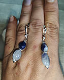 Елегантні сережки з дюмортьєритом від студії LadyStyle.Biz, фото 3