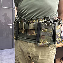 Пояс розвантажувальний з 5 підсумками (варбелт), Мультикам, Single Sword, тактичний бойовий пояс із системою Моллі, фото 5
