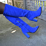 Замшеві чоботи ADAMS на високих підборах, фото 2