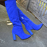 Замшеві чоботи ADAMS на високих підборах, фото 3