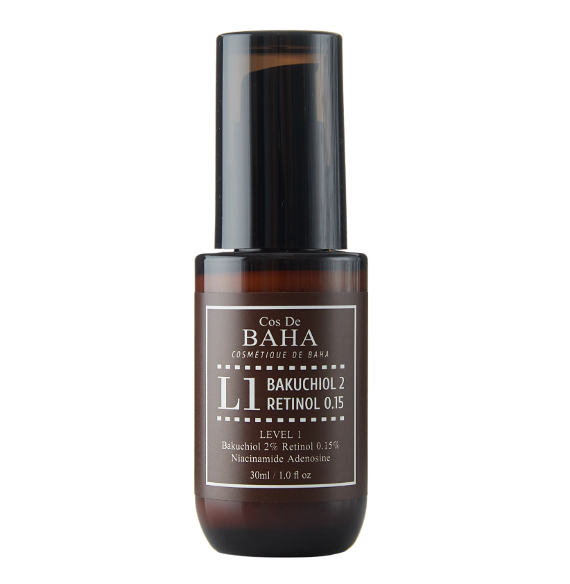Антивікова сироватка з бакучіолом і ретинолом Cos De Baha L1 Bakuchiol&Retinol Serum 30 мл