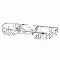 Корзинка для ванной прямоугольная 40.5*13*5см с 3 секциями 8506 Корзинка для ванной прямоугольная 40.5*13*5см с 3 секциями