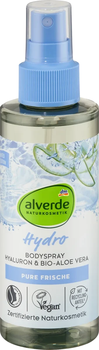Спрей для тела alverde NATURKOSMETIK Bodyspray Hydro, 150 мл