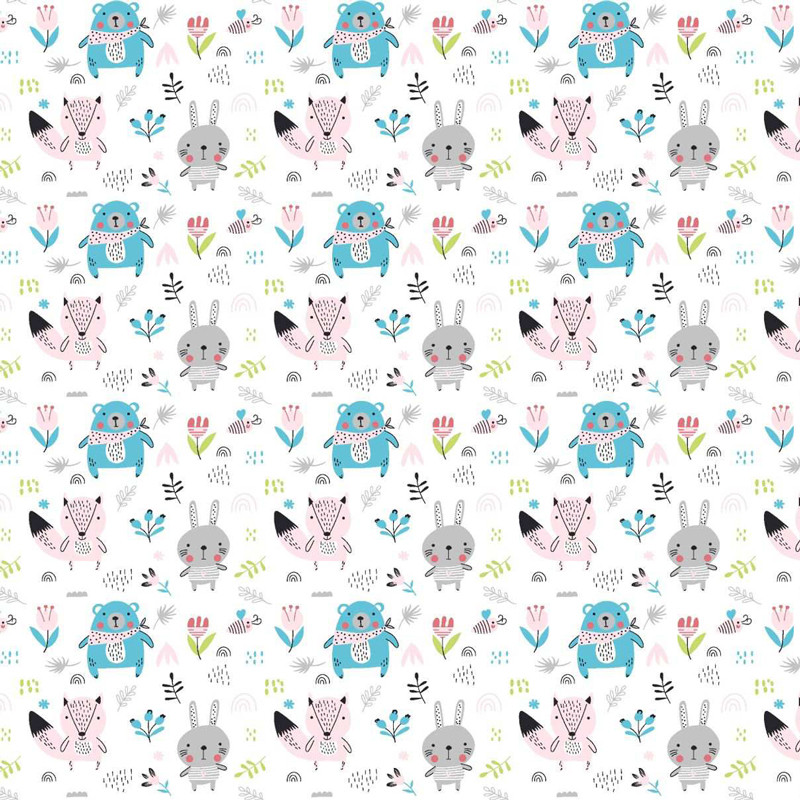 Білоземельна тканина фланель (байка) дитяча 180 см бавовняна для пелюшок, бортиків, постільної білизни в рулоні 40 м