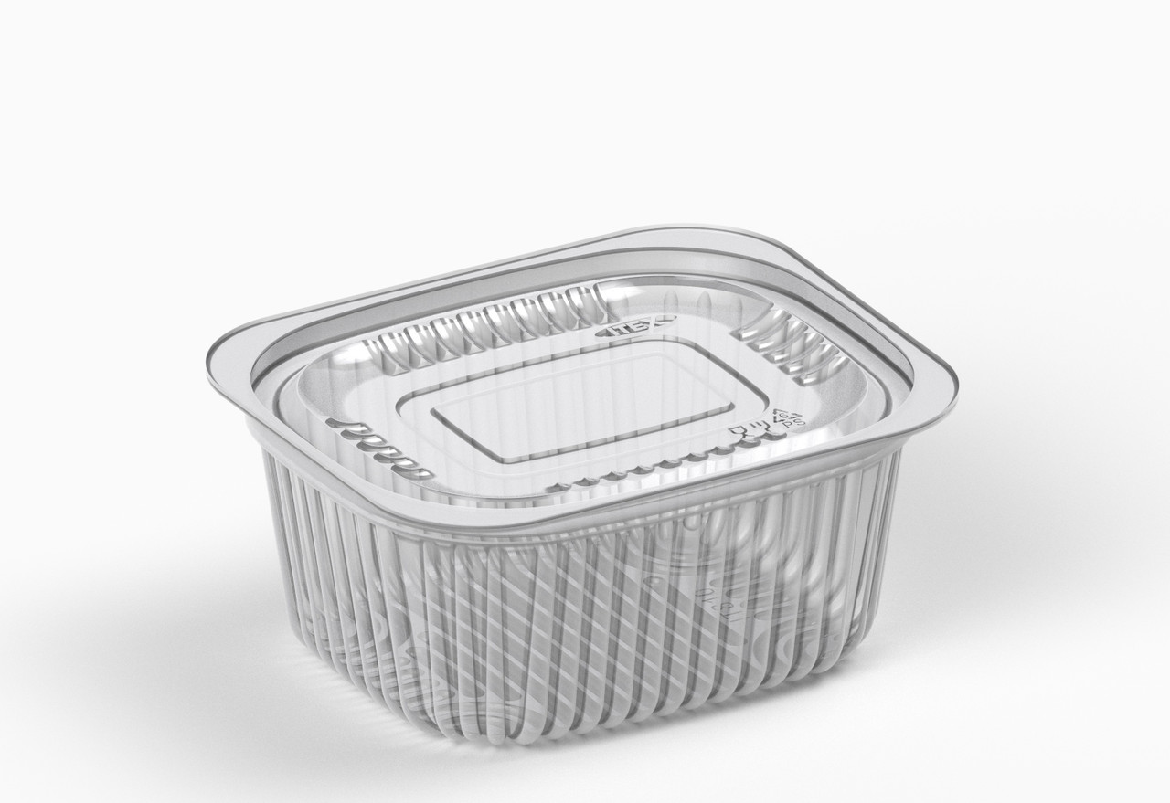 Бокс салатний  500мл з кр. прямокутний ITEX