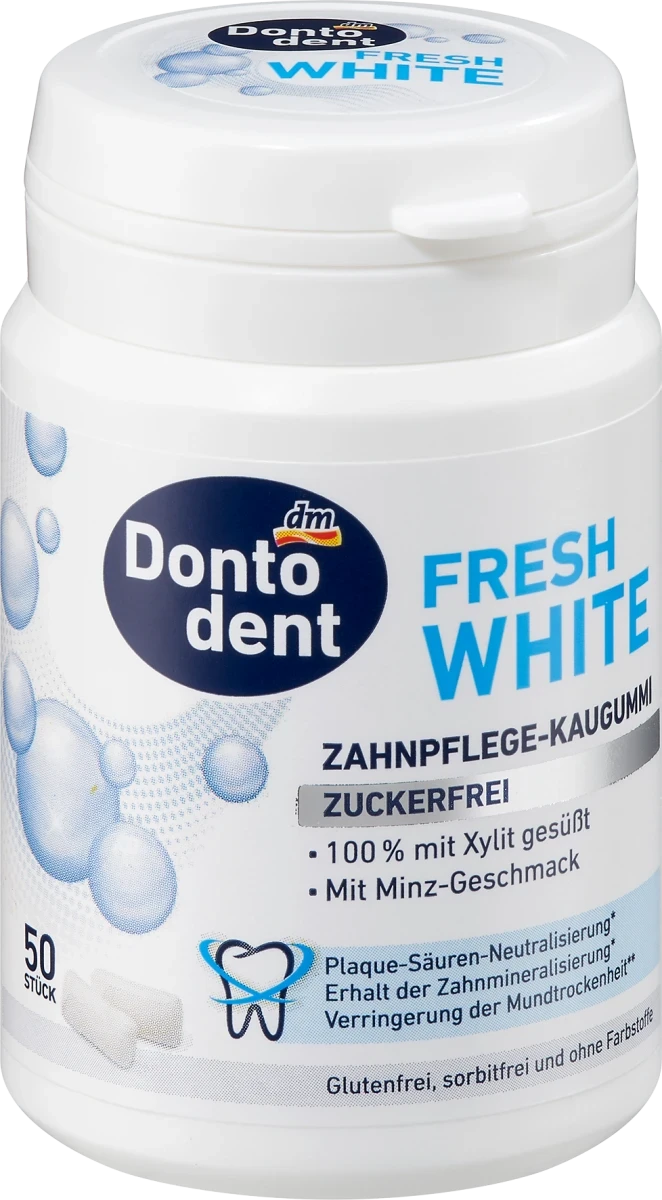 Жувальні подушечки Dontodent Fresh White, 50 шт