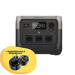 Зарядна станція EcoFlow RIVER 2 Pro EU (718 Вт·год) ZMR620-B-EU зі швейцарською розеткою