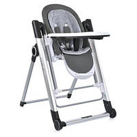 POL- Стільчик для годування дитячий пластиковий стільчик-гойдалка El Camino ME 1102 DEBUT Serious Gray сірий