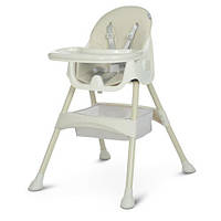 POL- Дитячі стільчики для годування Bambi M 4136-2 Ice Gray компактні столик для годування