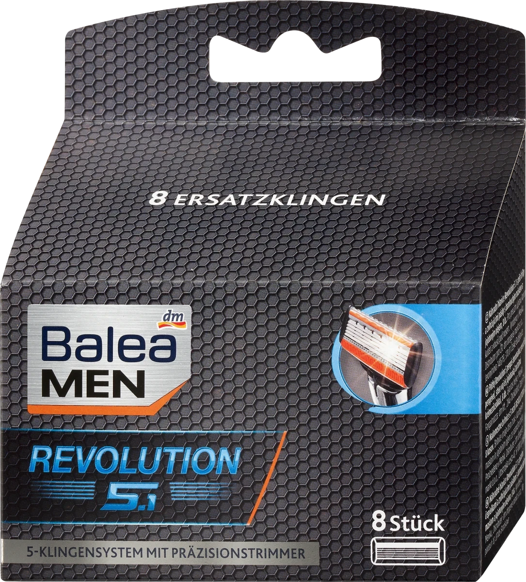Змінні леза для станка Balea men Revolution 5.1, 8 шт