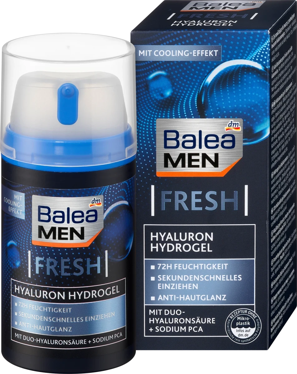 Зволожуючий гель для обличчя Balea men Hydrogel Fresh, 75 мл.