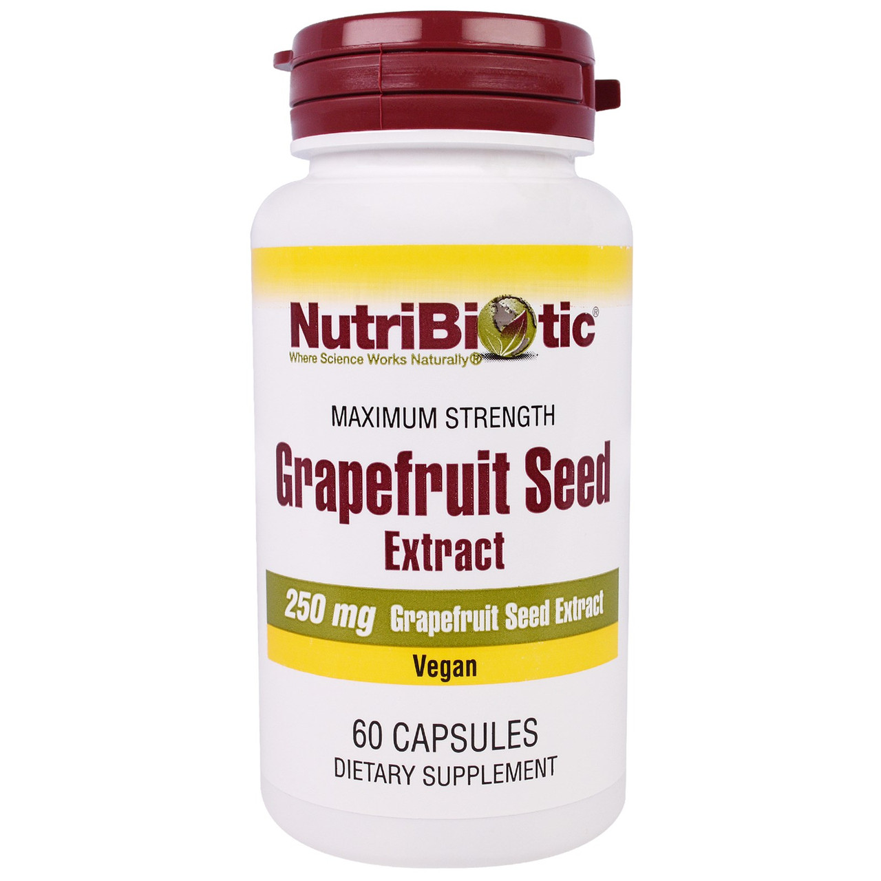 Экстракт грейпфрутовых косточек в таблетках, NutriBiotic, США. 250 мг ...