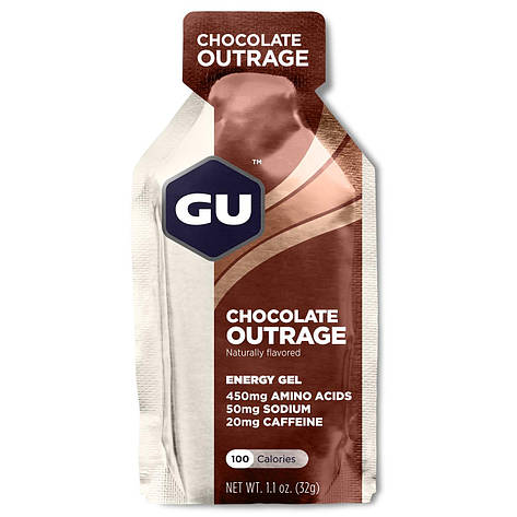 Енергетичний гель GU Energy Chocolate Outrage, 32 г (20 мг кофеїну), фото 1