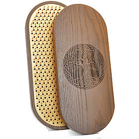 Дошка з цвяхами для йоги , дошки садху термоясен з мідними цвяхами , натуральне дерево, для новачків "Дерево життя"