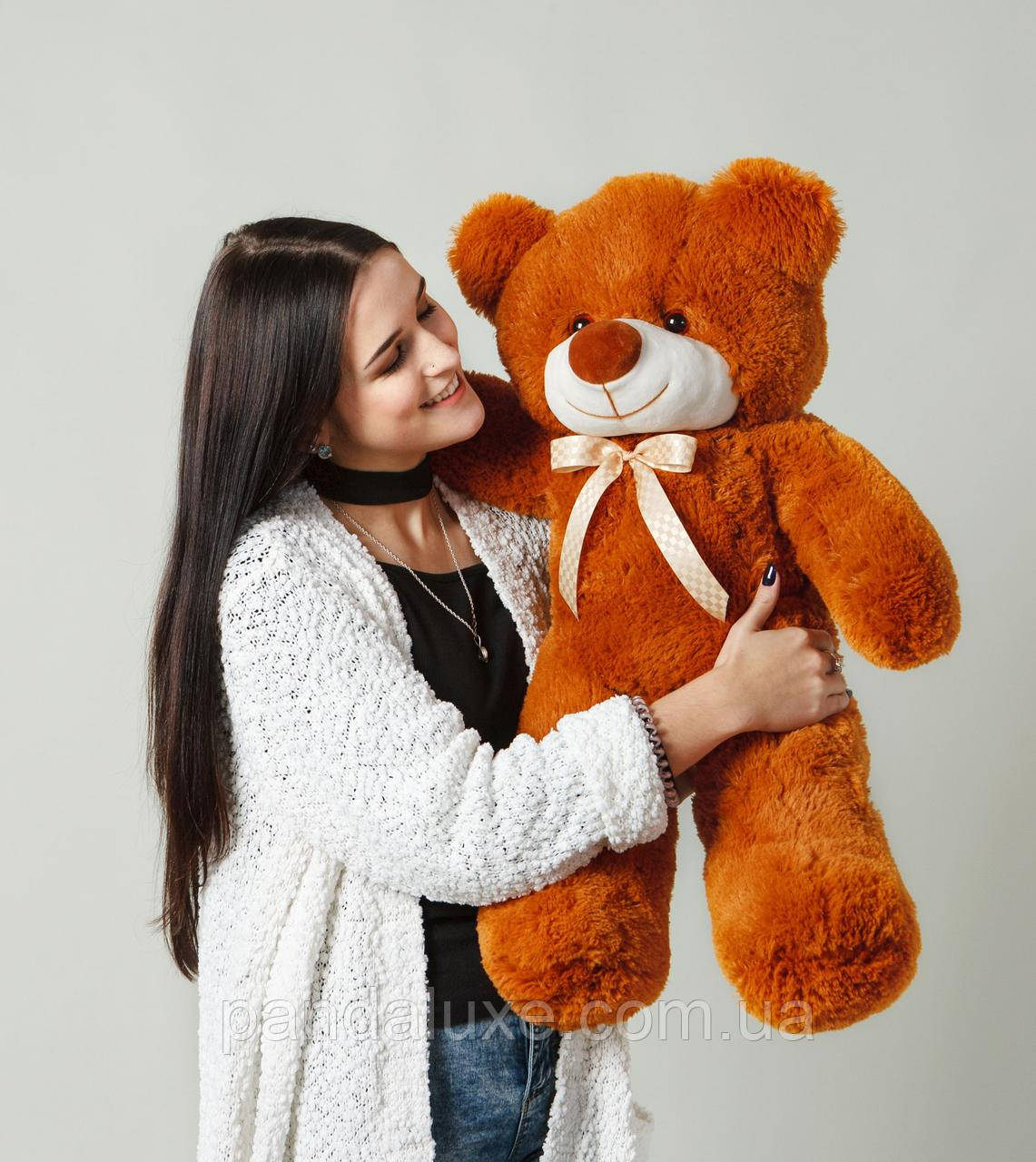 М'яка іграшка плюшевий коричневий ведмедик