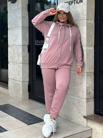 Костюм жіночий кофта+штани двунитка 50-52,54-56,58-60 (5) blu1460-312, фото 1