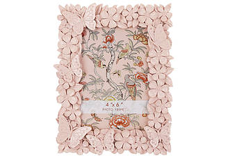Рамка для фото 10x15см Flowers, розмір рами 15.5*2.5*20.5см, колір - рожевий лак 450-293