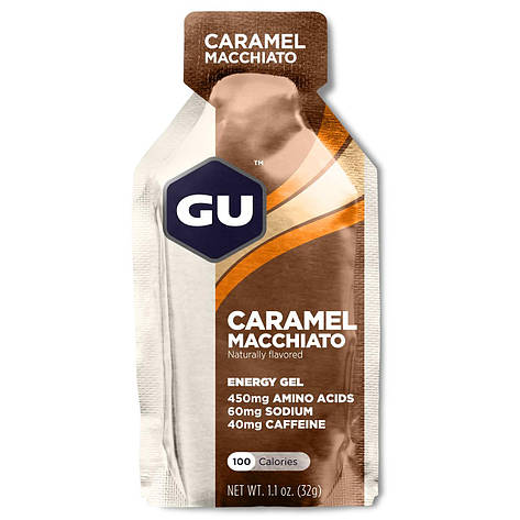 Енергетичний гель GU Energy Caramel Macchiato, 32 г  (40 мг кофеїну), фото 1