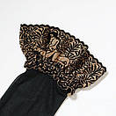 Панчохи Камасутра чорні капронові, Панчохи із капрону з елегантним візерунком, Сексуальні панчохи Камасутра, фото 5