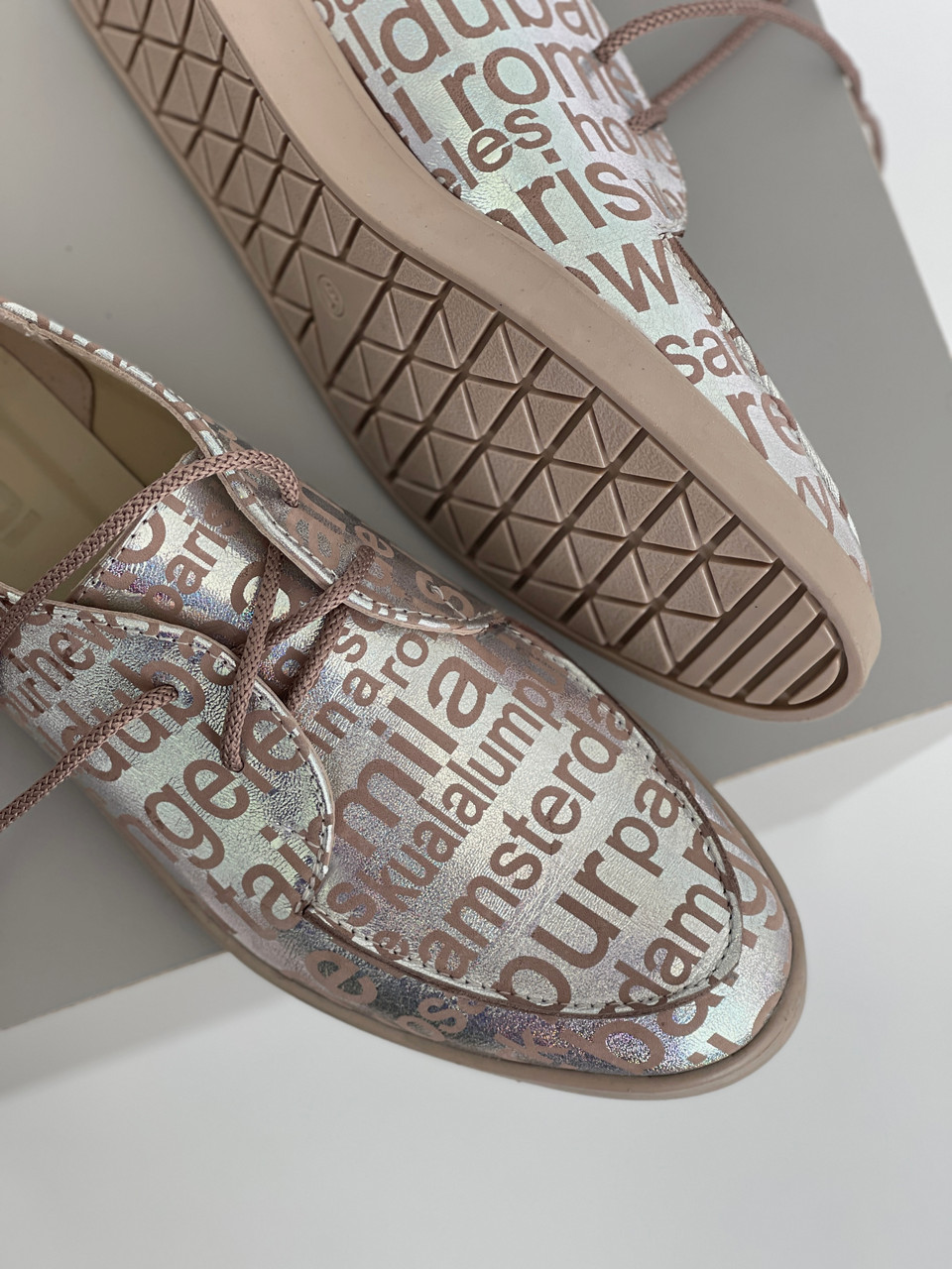 Туфлі жіночі зі шнурівкою, фото 1