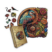 Пазл дерев'яний Подорож Папуги, А1, Картонна коробка