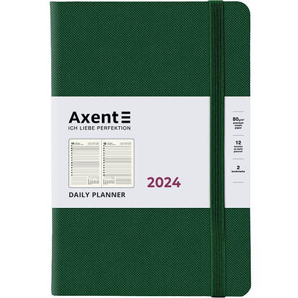 Щоденник 2024 А5 Partner Soft Skin темно-зелений 8810-24-23-А, фото 1