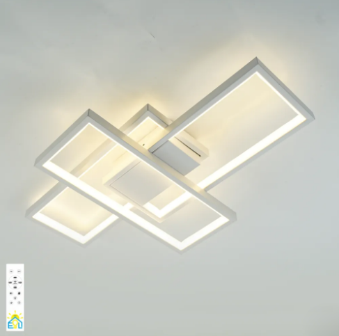 Керована світлодіодна люстра Esllse SVEN 65 W 3S SMART 550х360х80-WHITE-220-IP20