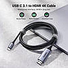 Кабель переходник Ugreen USB Type-C to HDMI Adapter Thunderbolt 4/3 4K@60Hz 2 м Grey (MM142), фото 8