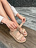 Босоніжки жіночі ShoesBand Бежеві натуральна шкіра стьобані 41 (25,5 см) (S66031-2), фото 5