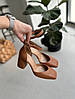 Босоніжки жіночі ShoesBand Карамельні натуральна шкіра із закритими п'ятою та носком 36 (24,5 см) (S95101), фото 8