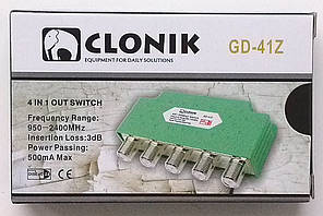 DiSEqC 2.0 4x1 Clonik у кожусі