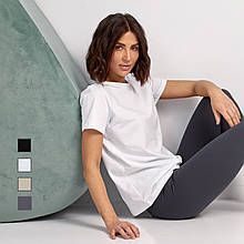 42-48. Стильні білі жіночі футболки преміум якості, базові однотонні