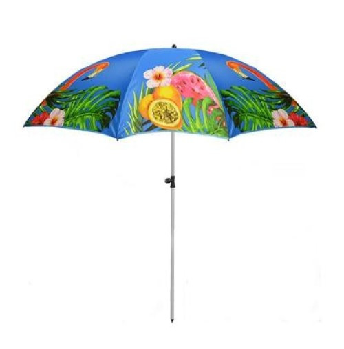 Парасолька Stenson MH-1096 круглий пляжний d220 см Фламінго