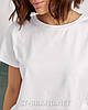 42-48. Стильні білі жіночі футболки преміум якості, базові однотонні, фото 7
