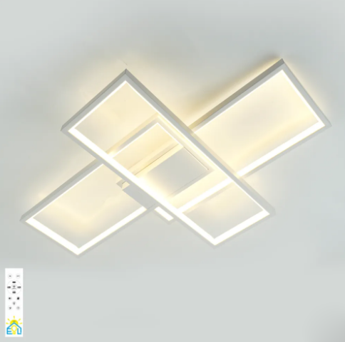 Керована світлодіодна люстра Esllse SVEN 85 W 3S SMART 690х470х80-WHITE-220-IP20