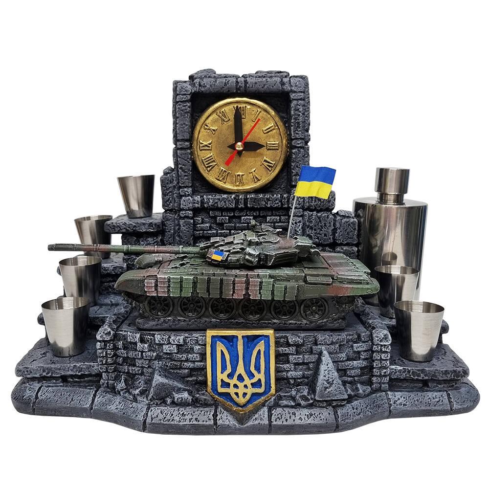 Штоф Танк Т-72Б №3 декоративна підставка, тематичний Міні Бар