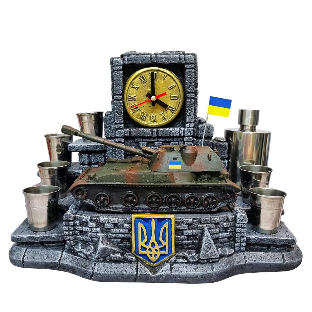 Штоф САУ 2С3 Акація №3 декоративна підставка, тематичний Міні Бар