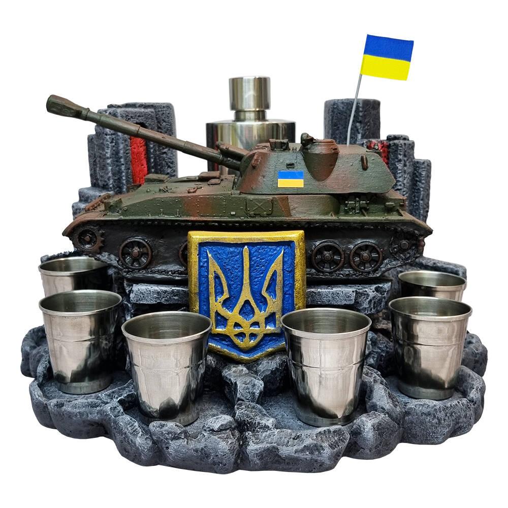 Штоф САУ 2С3 Акація №1 декоративна підставка, тематичний Міні Бар
