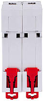 Автоматичний вимикач 2р, 10А, D, 6кА, AC 230/400, на DIN-рейку , E.NEXT, (s026124), фото 4