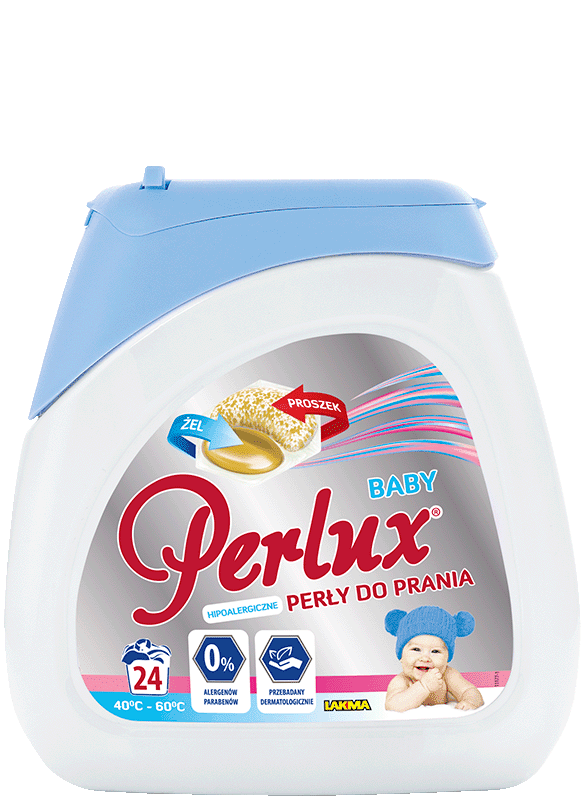 Perlux Baby капсули для прання для немовлят 0+/ людей з чутливою шкірою та алергією 24 шт.