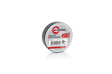 Стрічка ізоляційна Intertool - 15 м чорна 10 шт.