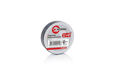 Стрічка ізоляційна Intertool - 20 м чорна 10 шт.